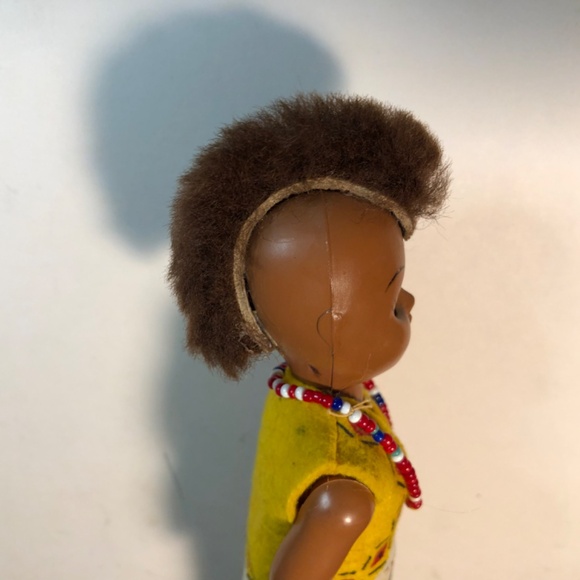 1950s Native American Doll W/Mohawk sleepy eyes 👀 - Picture 2 of 13